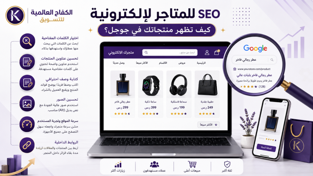 SEO للمتاجر الإلكترونية لزيادة الظهور في جوجل